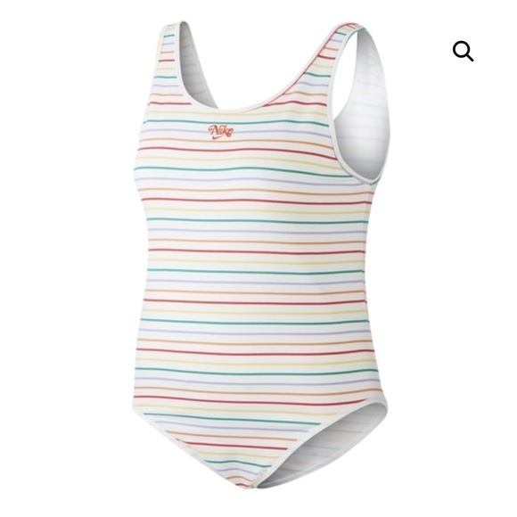 NWT Nike Retro Femme Thin Stripe Rainbow Bodysuit Size 3X - Picture 9 of 9